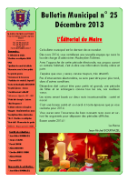 Bulletin municipal de décembre 2013