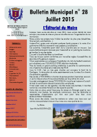 Bulletin municipal de juillet 2015